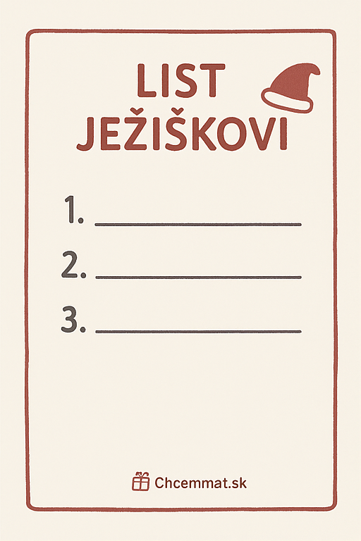 List Jeziskovi sablona 2