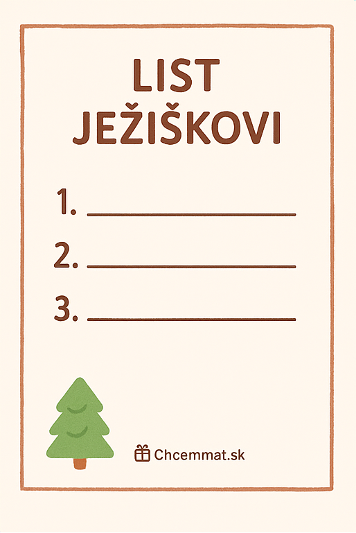 List Jeziskovi sablona 4